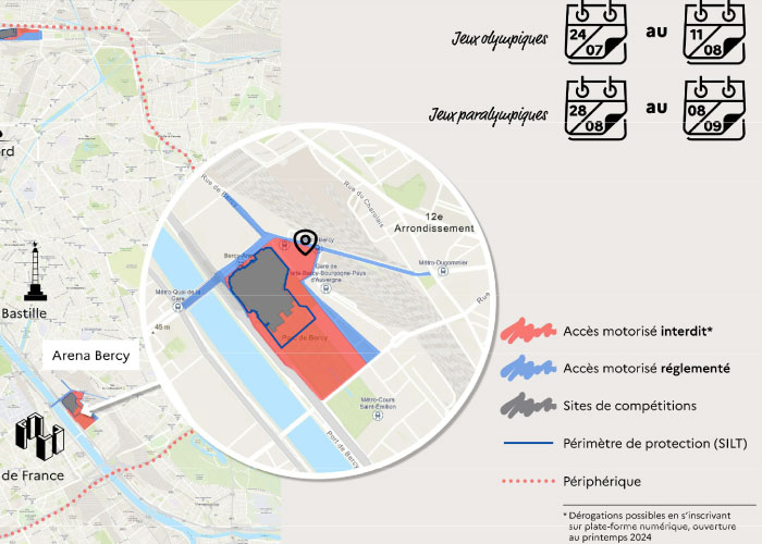 Olympic Games Paris 2024 Arena Bercy Hotel Claret, Paris